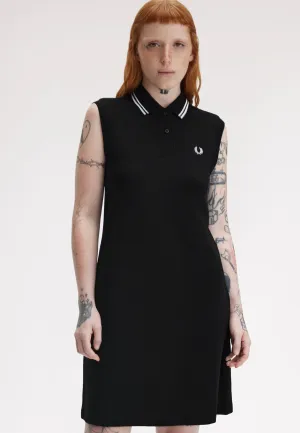 Sleek Flex Blue Sky Fred Perry - The Sleeveless FP Black - Dress