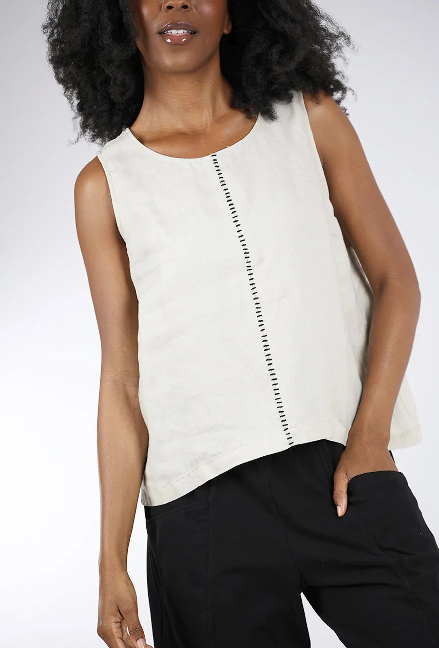 Charming - adorable Linen Stay Centered Tank, Shell