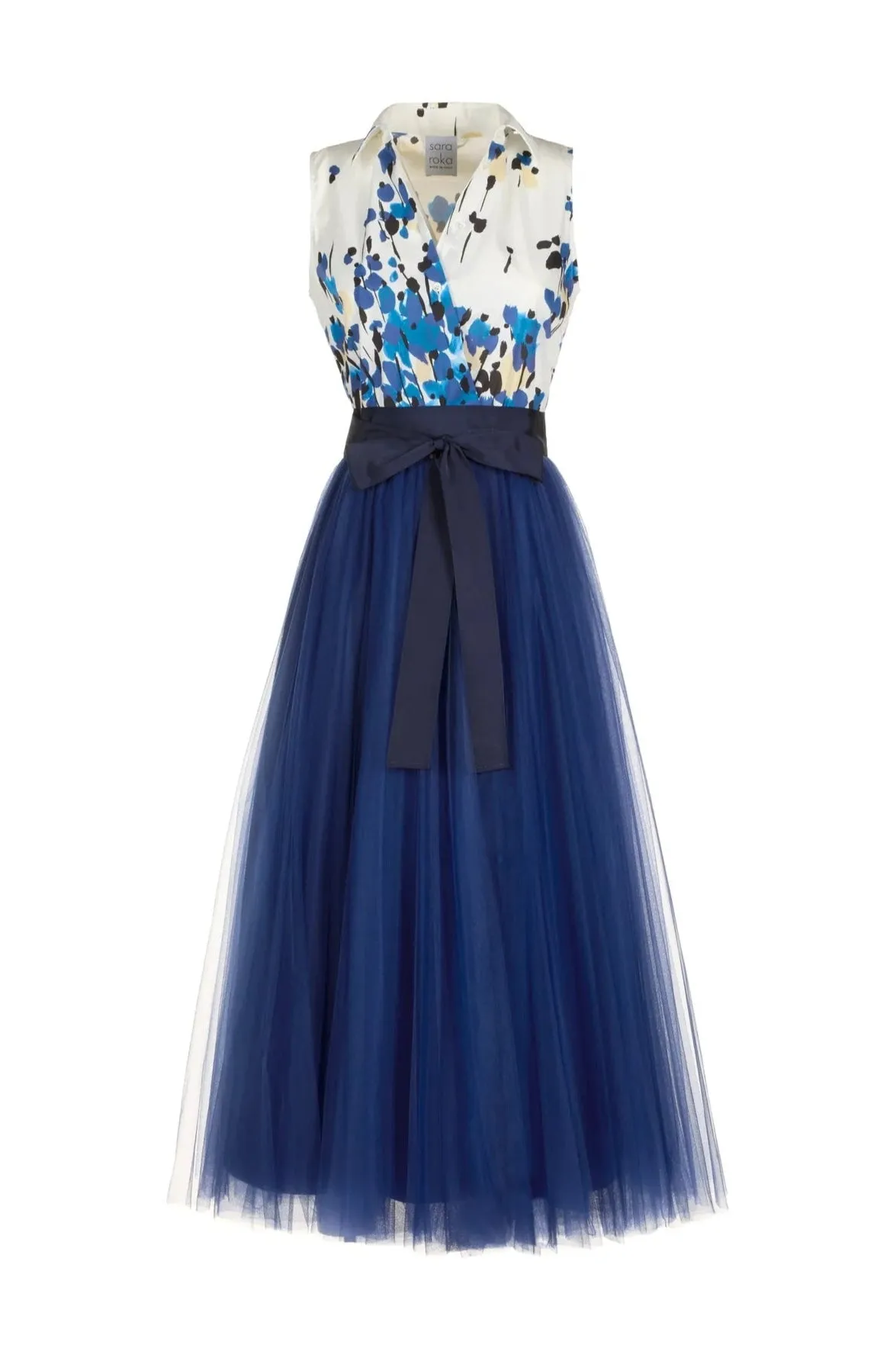 Chelsy Tulle Blue Dress Urban Touch