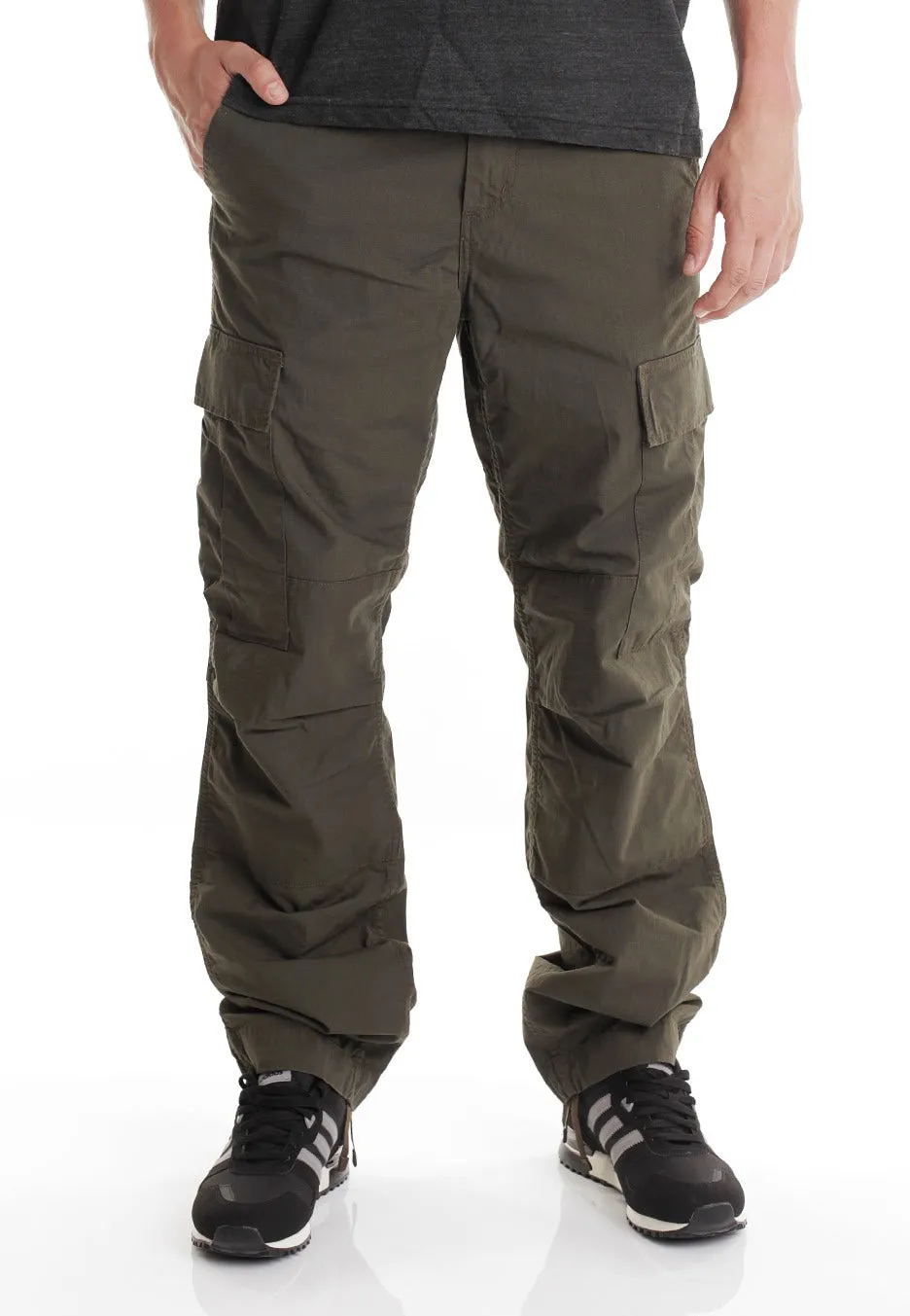 Chic Comfort Carhartt WIP - Regular Cargo Columbia Ripstop Cypress Rinsed - Pants