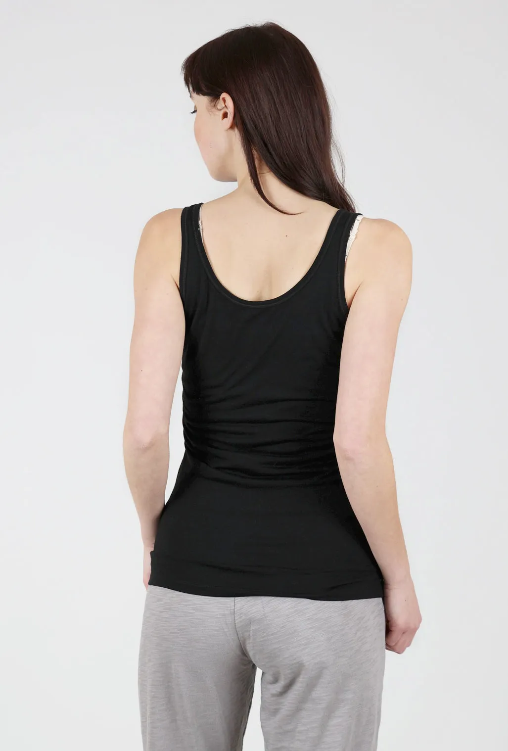 Chic Style Classic Merino Tank, Black