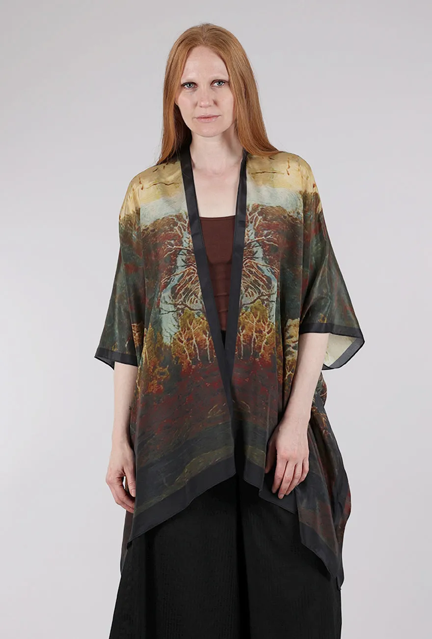 Silk Long Kimono, Mesmerizing Forest age - appropriate