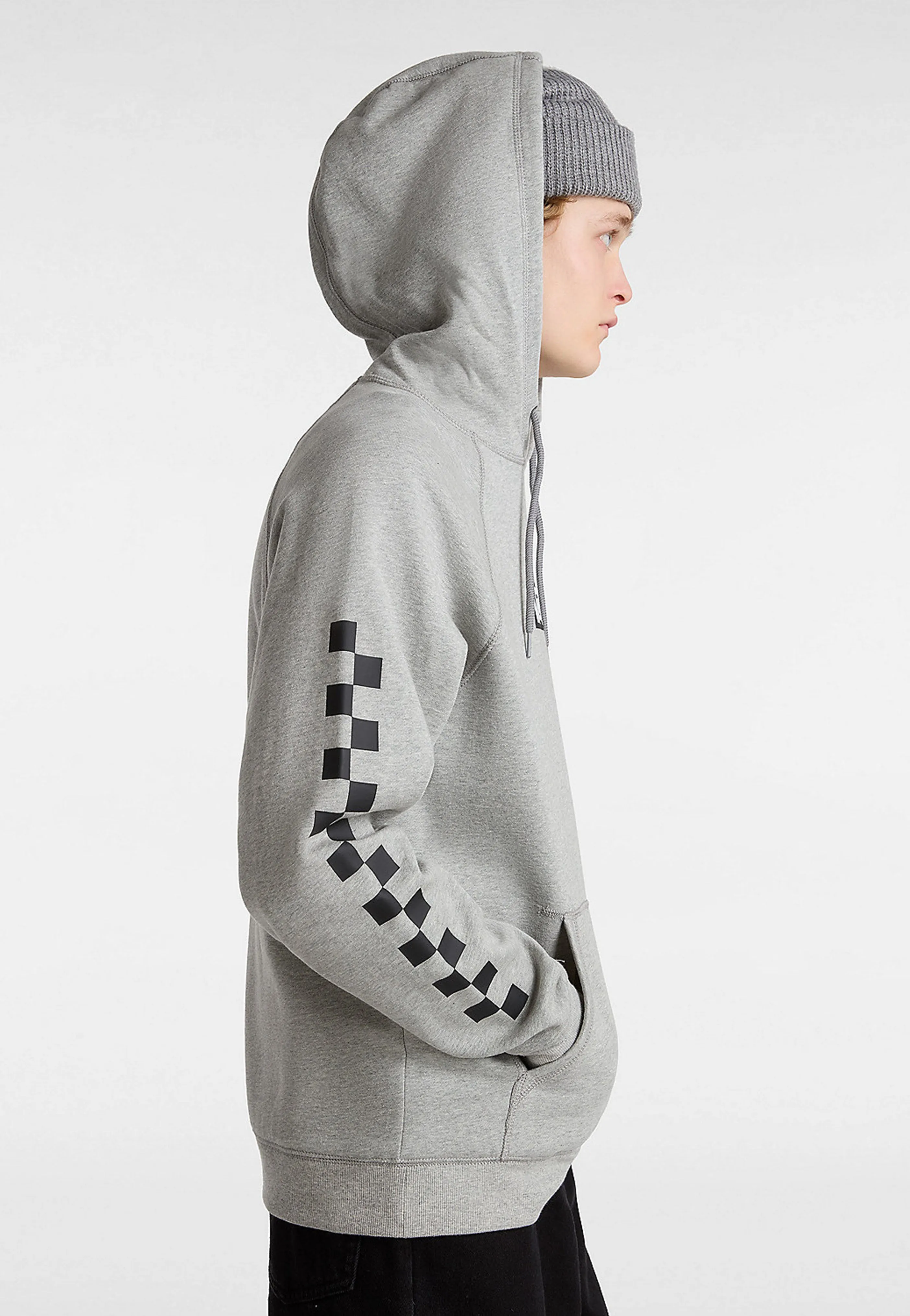 Chic Touch Vans - Versa Standard Cement Heather/Checkerboard - Hoodie