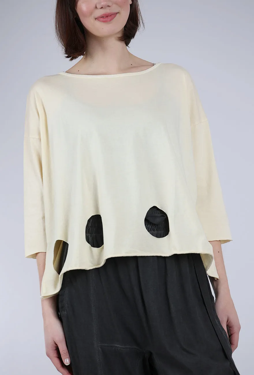 Circle Cutouts Tee, Butter Top-rated products and excellent