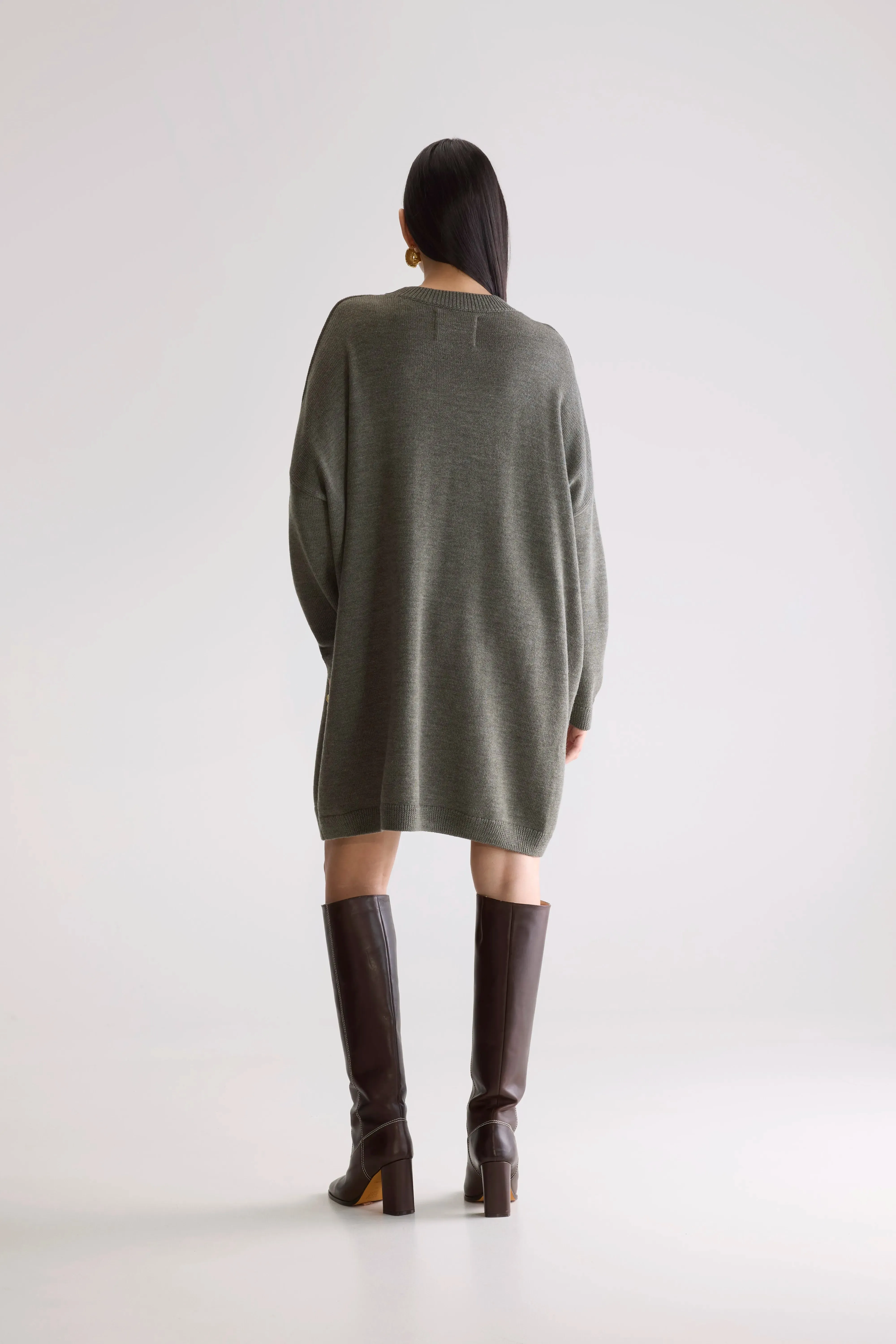 Circle Skirt Senisa knit dress (252 / W / FOREST)