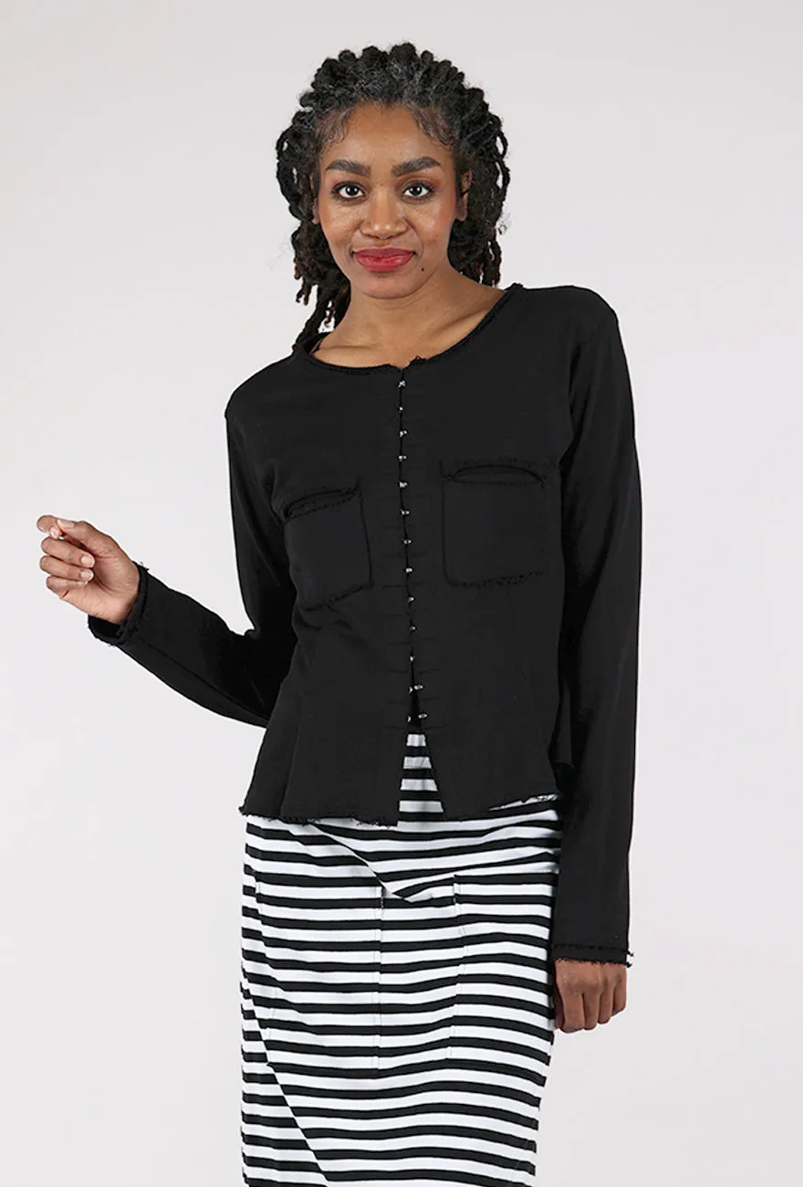 Everyday Comfort Fit Bomber Cut The Hooks Jacket, Black