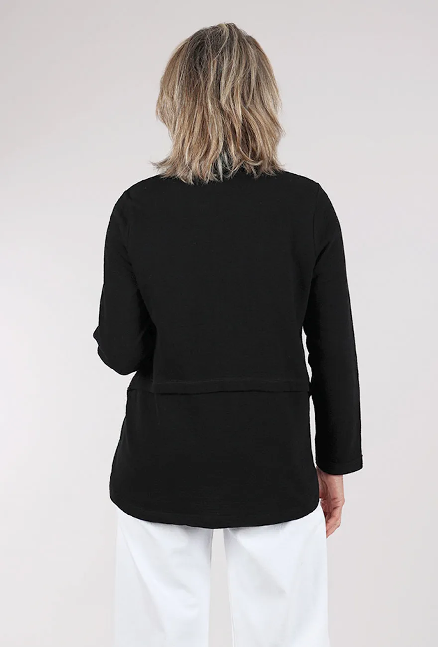 City Life Vibe Weekend Terry Chill Jacket, Black