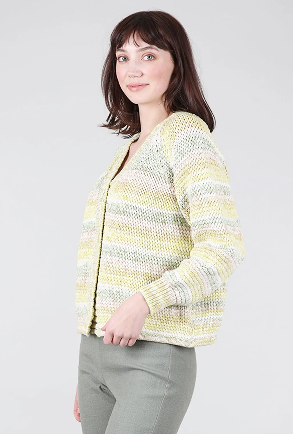 City Motion Open-Stitch Cardie, Meadow