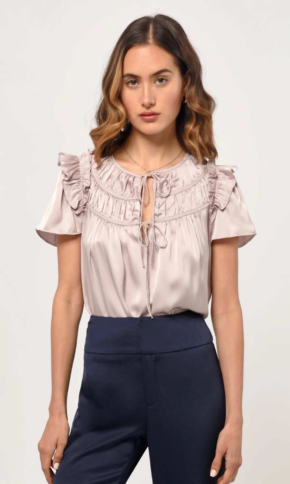 Clarks Ruffled Blouse G237T6846