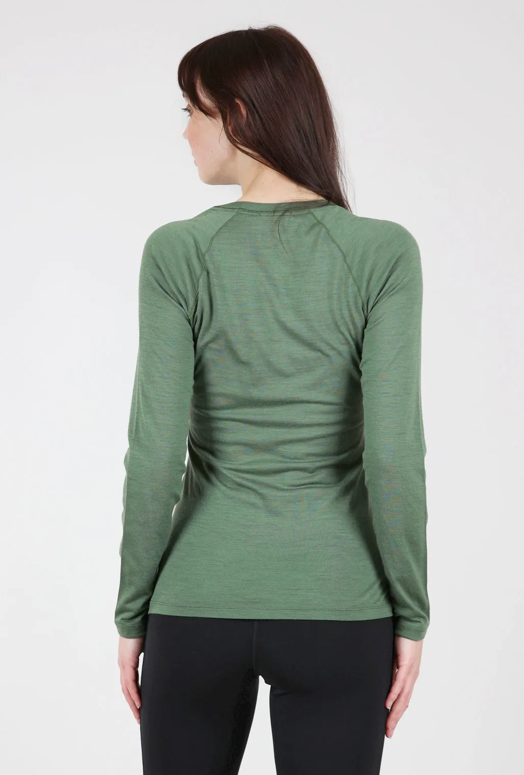Classic All-Season Merino Base Layer, Fern Green Soft Knit