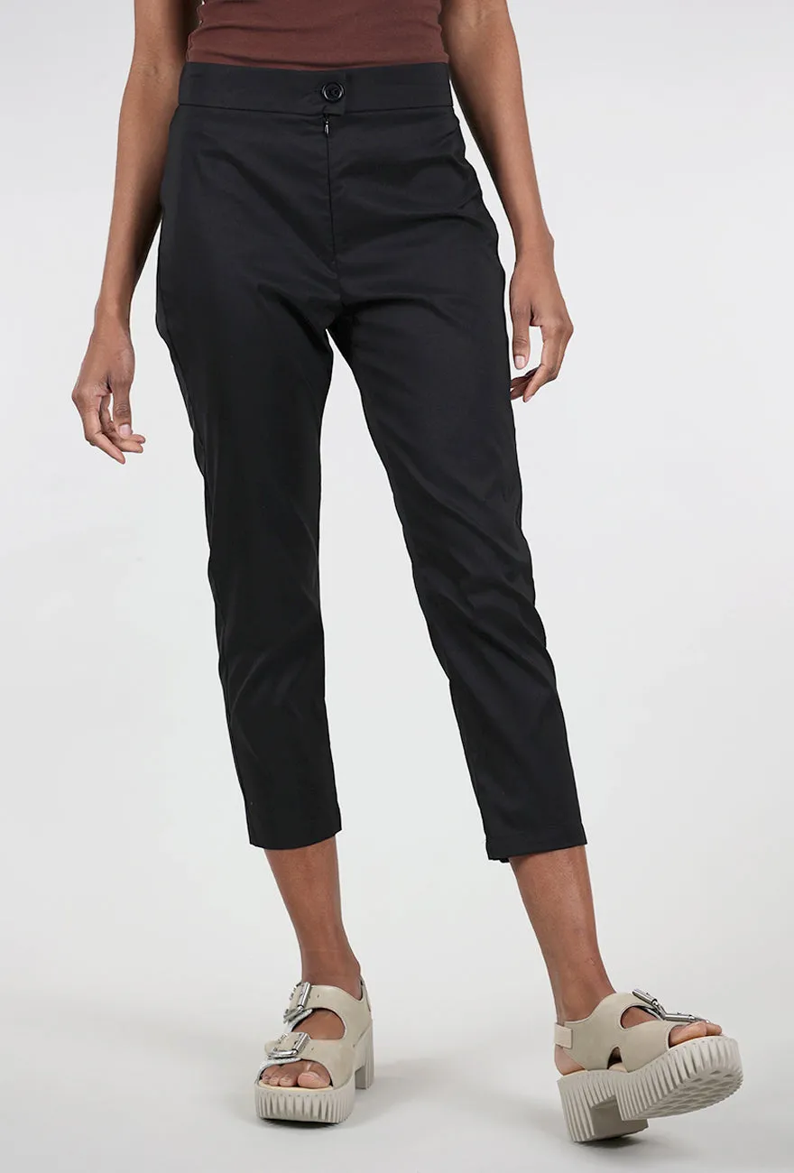 Classic Cotelac Trouser, Black Elegant Look