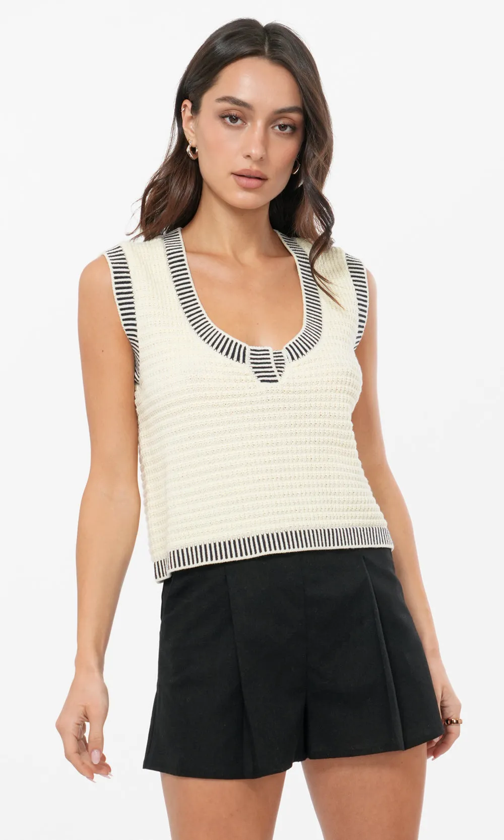 Ruiza Texture Knit Tank - G256WT6086