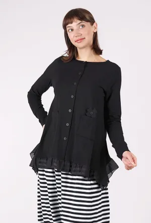 Boat Neck Weekend Outings RU Jardigan, Black