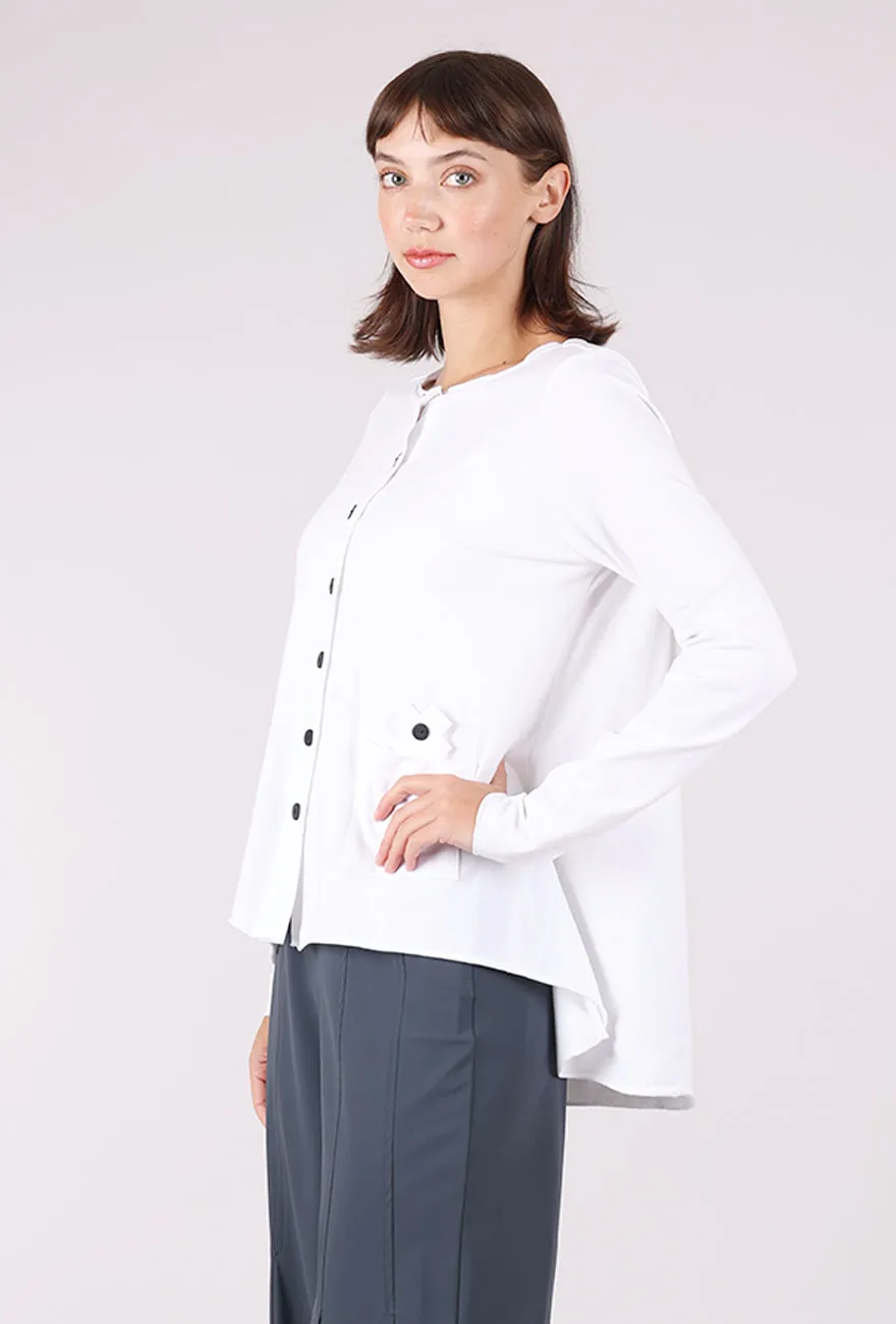 Classic Look A Jardigan, White