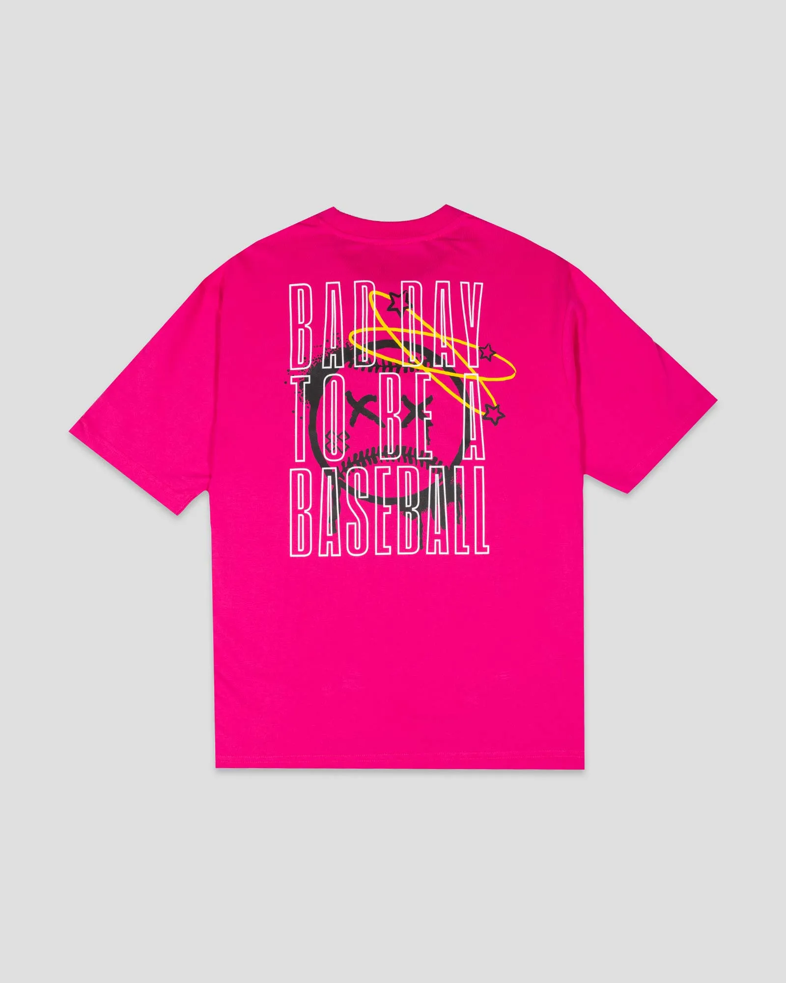 Adult sophistication Everyday Trend Bat Bros Bad Day Pima Cotton T-Shirt - Pink