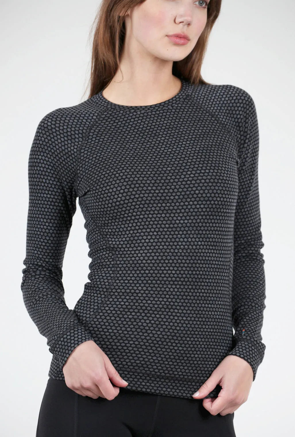 Classic Thermal Base Layer, Black Dot Cozy Texture