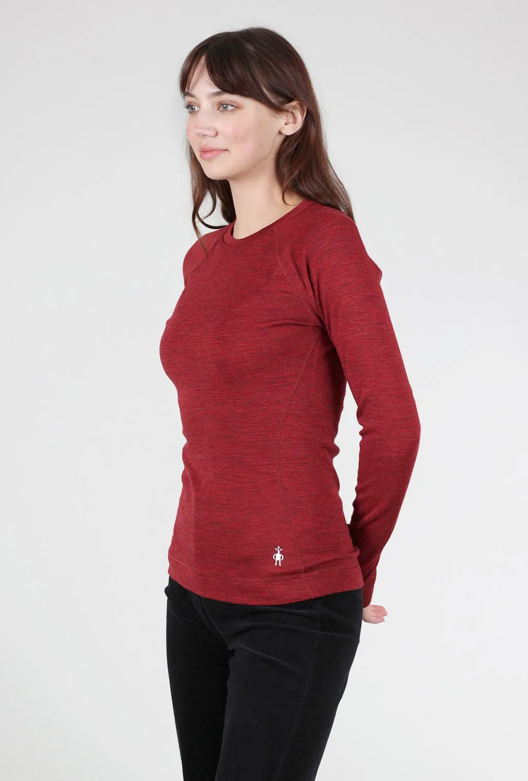 Classic Thermal Base Layer, Currant Heather Mesh Panel