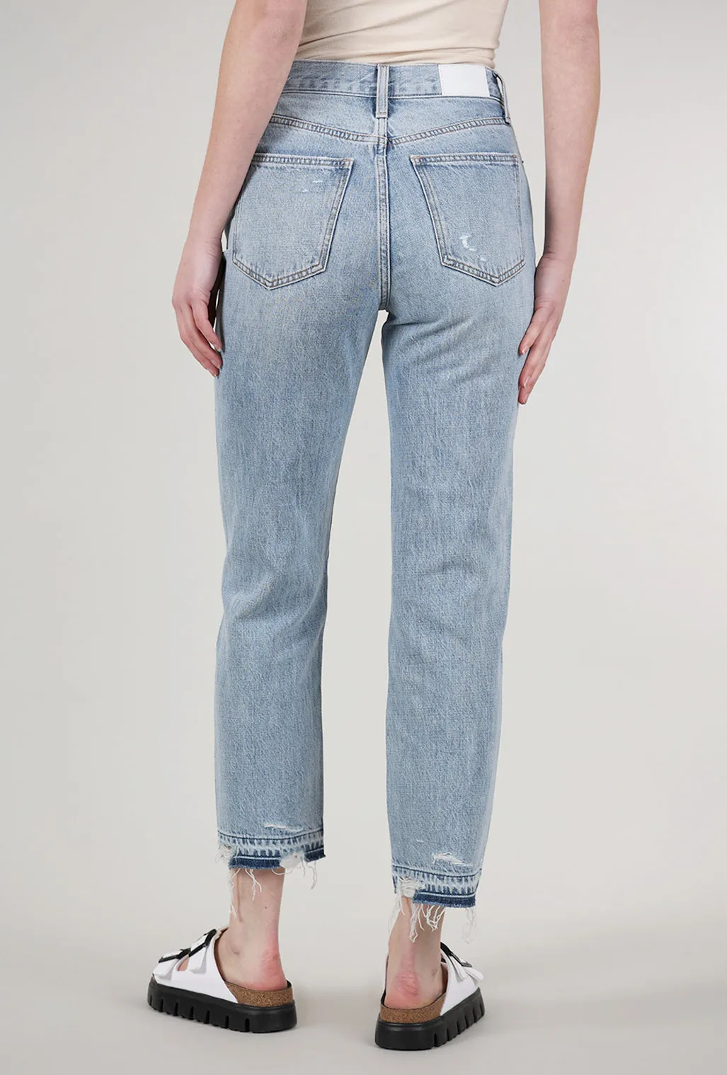 Clean Cut Charlie High-Rise Classic Straight, Distressed
