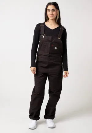 Carhartt WIP - W' Bib Overall Straight Rinsed Tobacco - Dungarees Quick Wash Solid shade