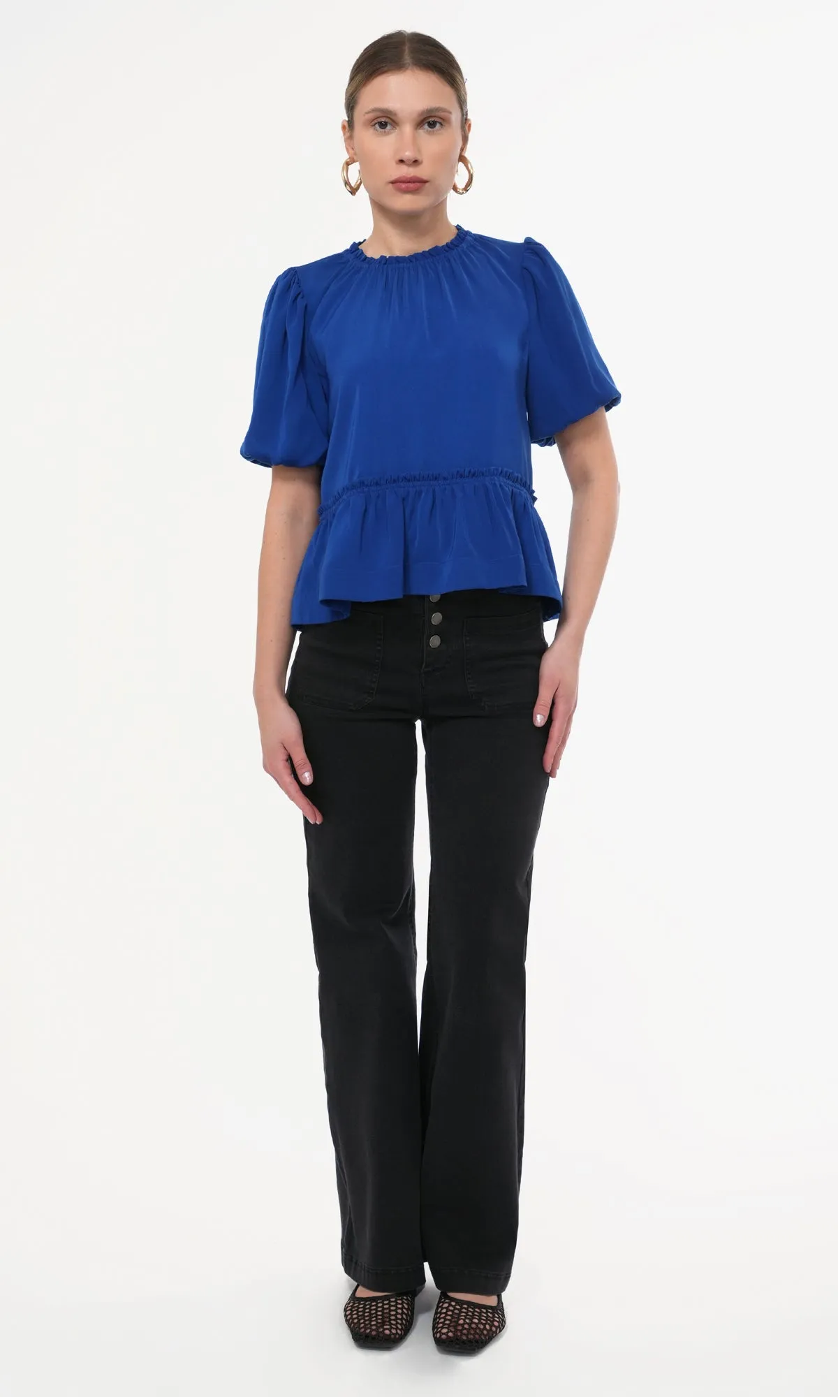 clean design Skye High Waist Wide Leg Denim