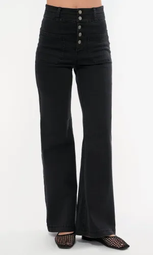 Skye High Waist Wide Leg Denim Premium Quality
