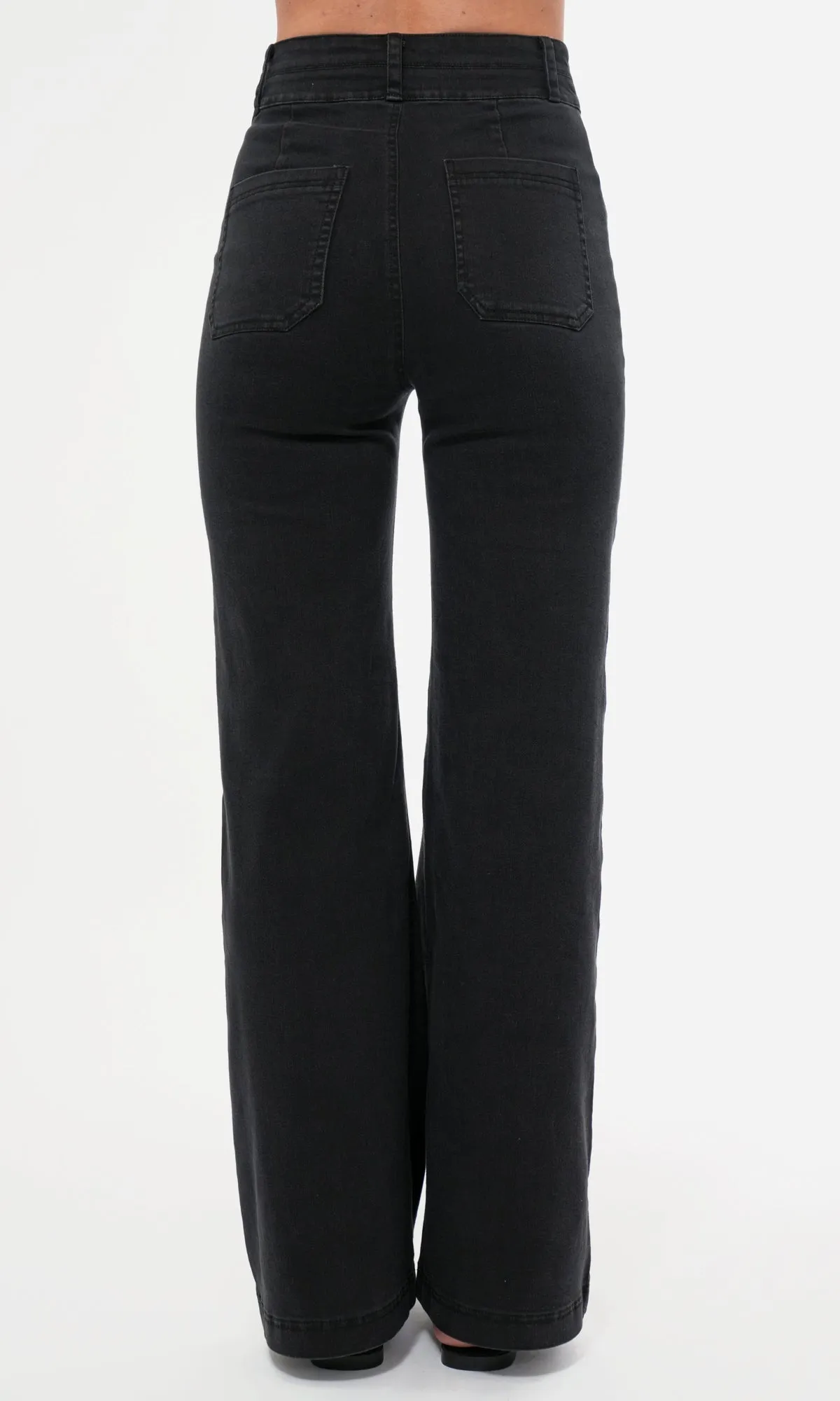clean design Skye High Waist Wide Leg Denim