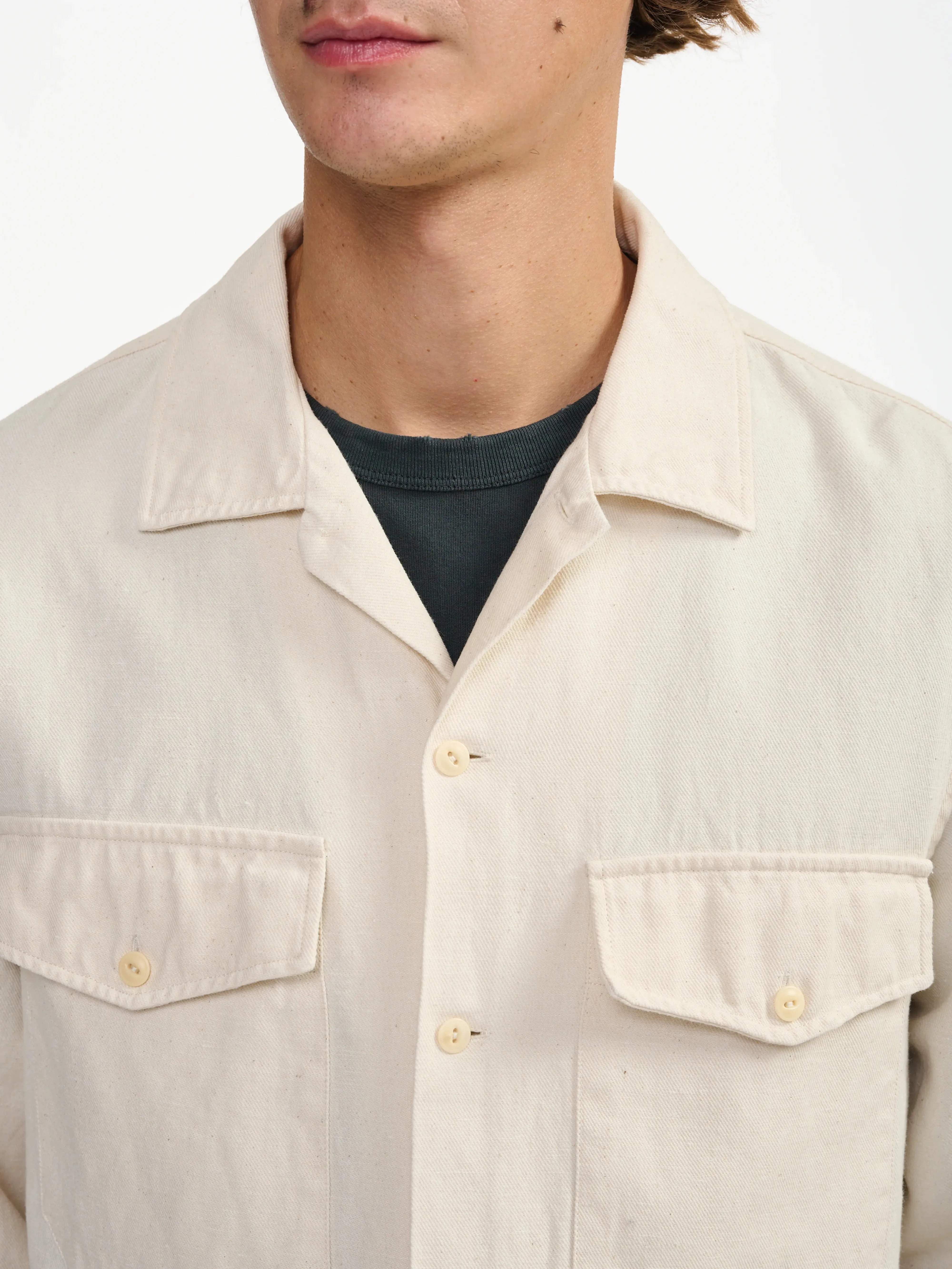clean look francis shirt (241 / M / NATURAL)