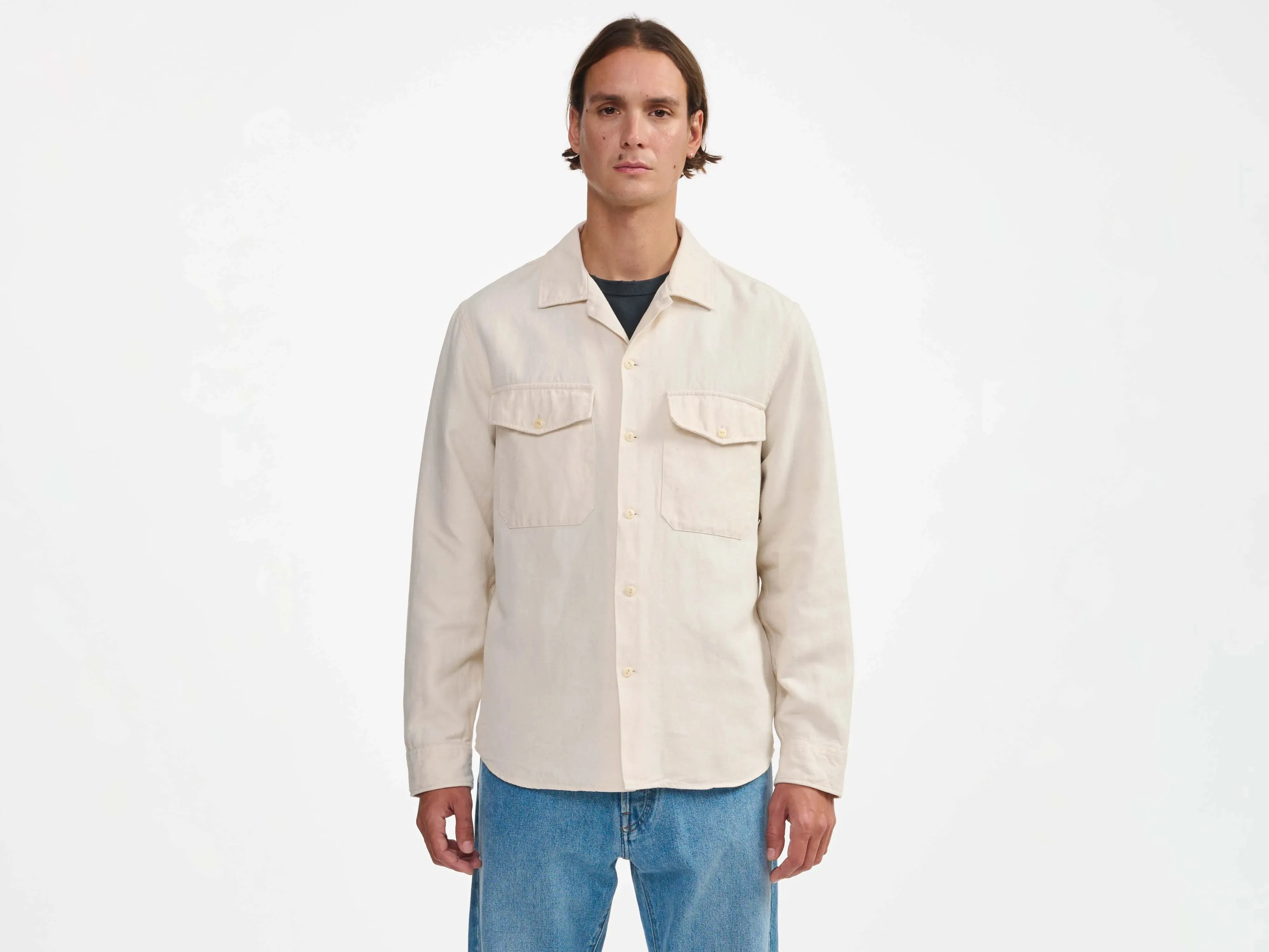 francis shirt (241 / M / NATURAL) Season To Season Casual chic