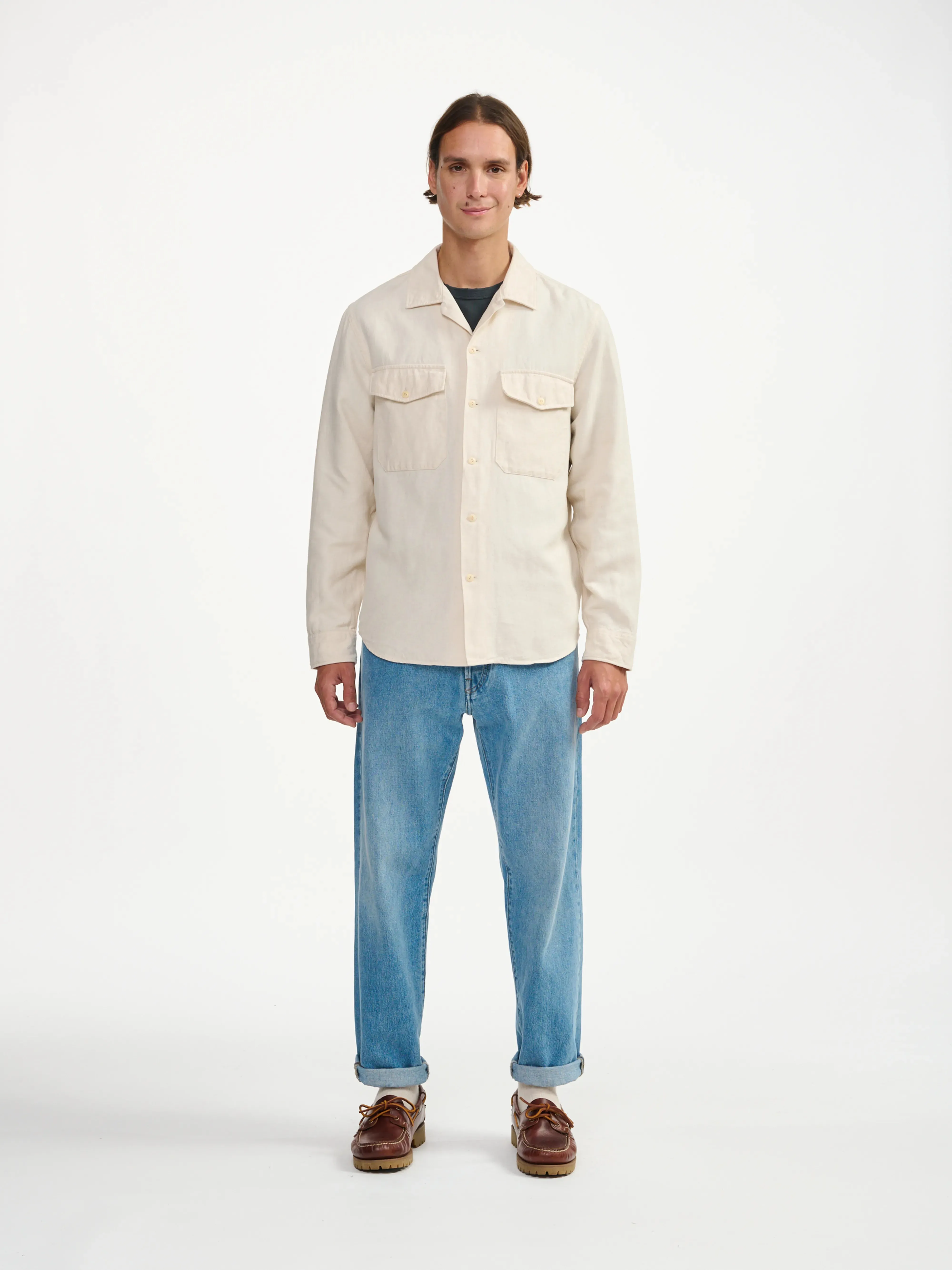 clean look francis shirt (241 / M / NATURAL)