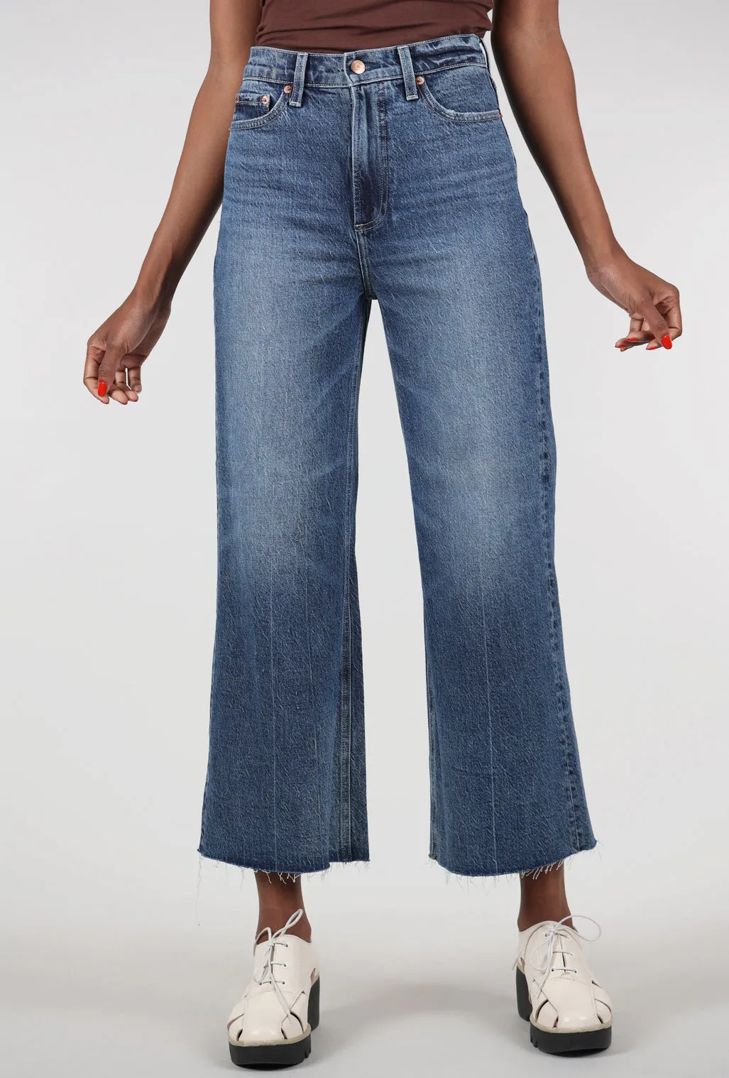 Lana Ultra Wide, Palladium Fashionable Cut Modern Waist