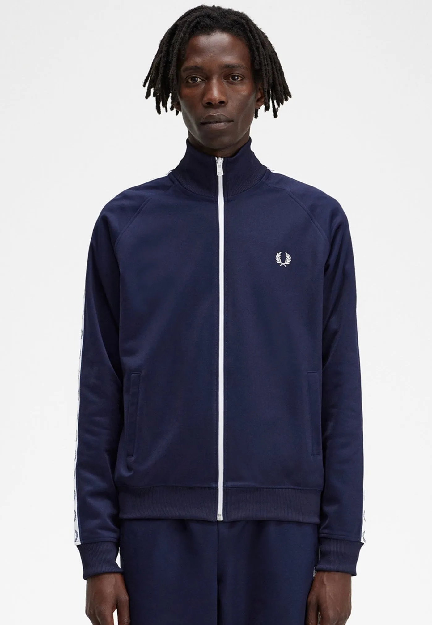 Fred Perry - Taped Track Carbon Blue - Track Jacket Collectible Viewpoint