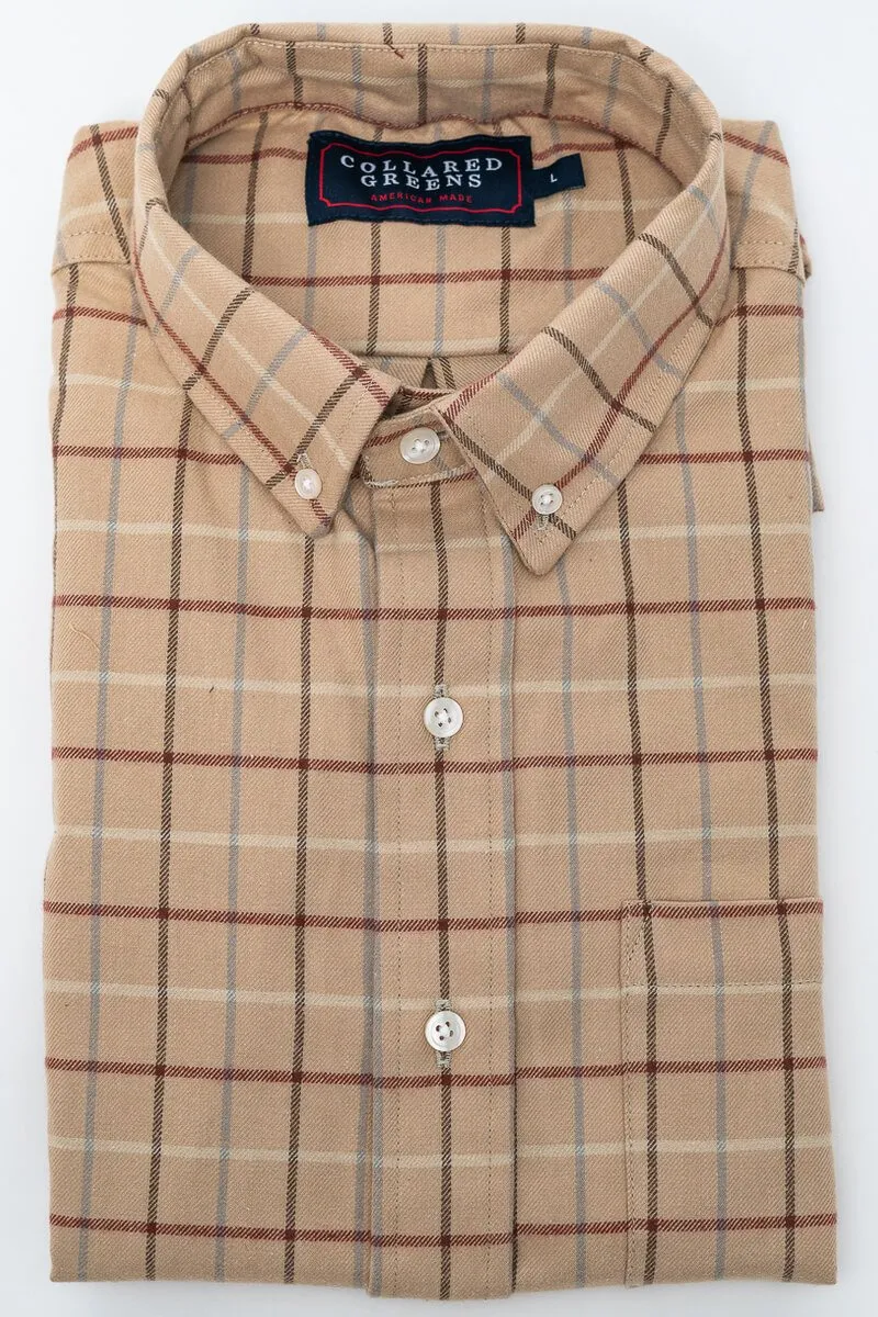 Clyde: Brookline Button Down Shirt - Camel (S) photo share