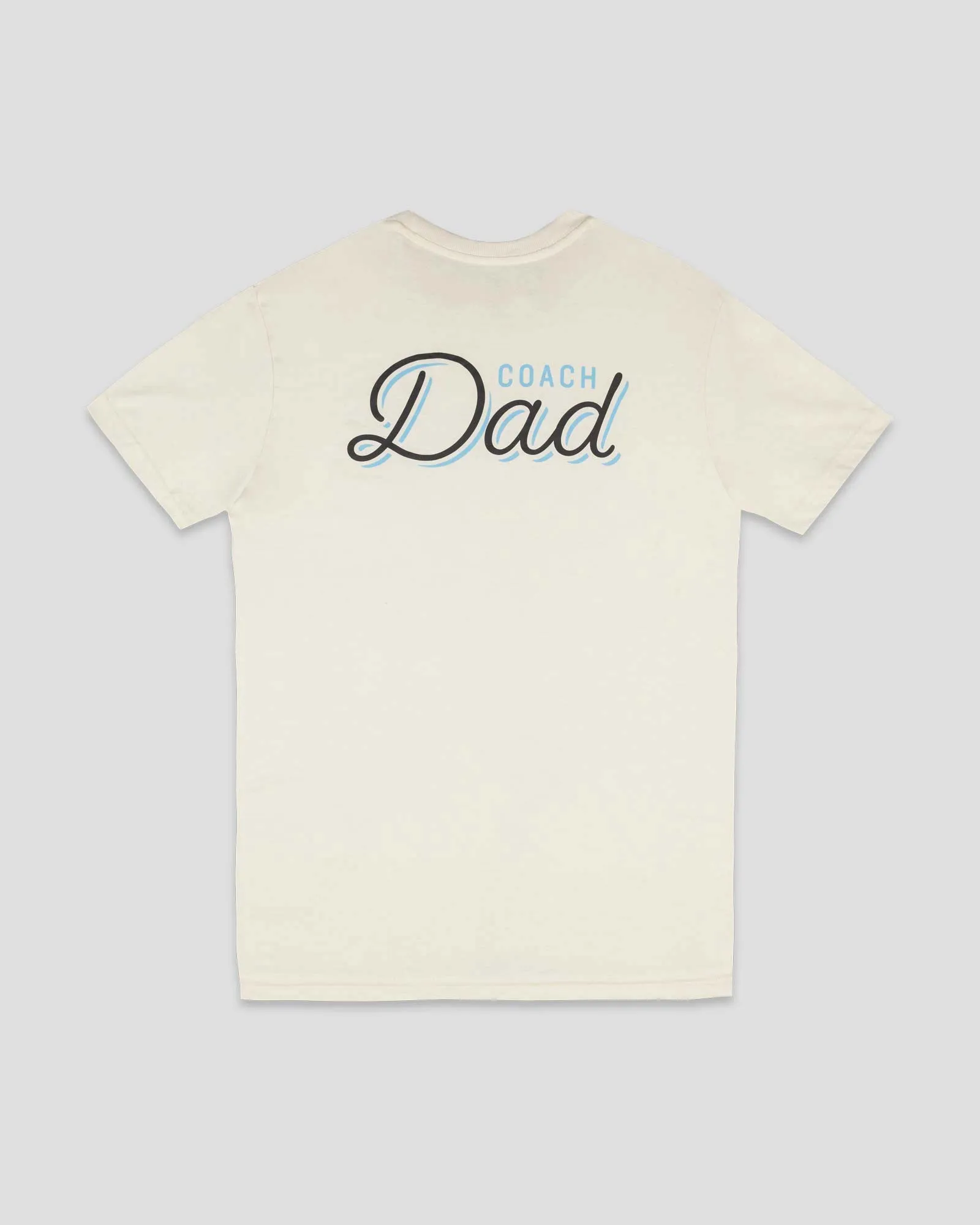 Edgy V neck Coach Dad T-Shirt - Cream