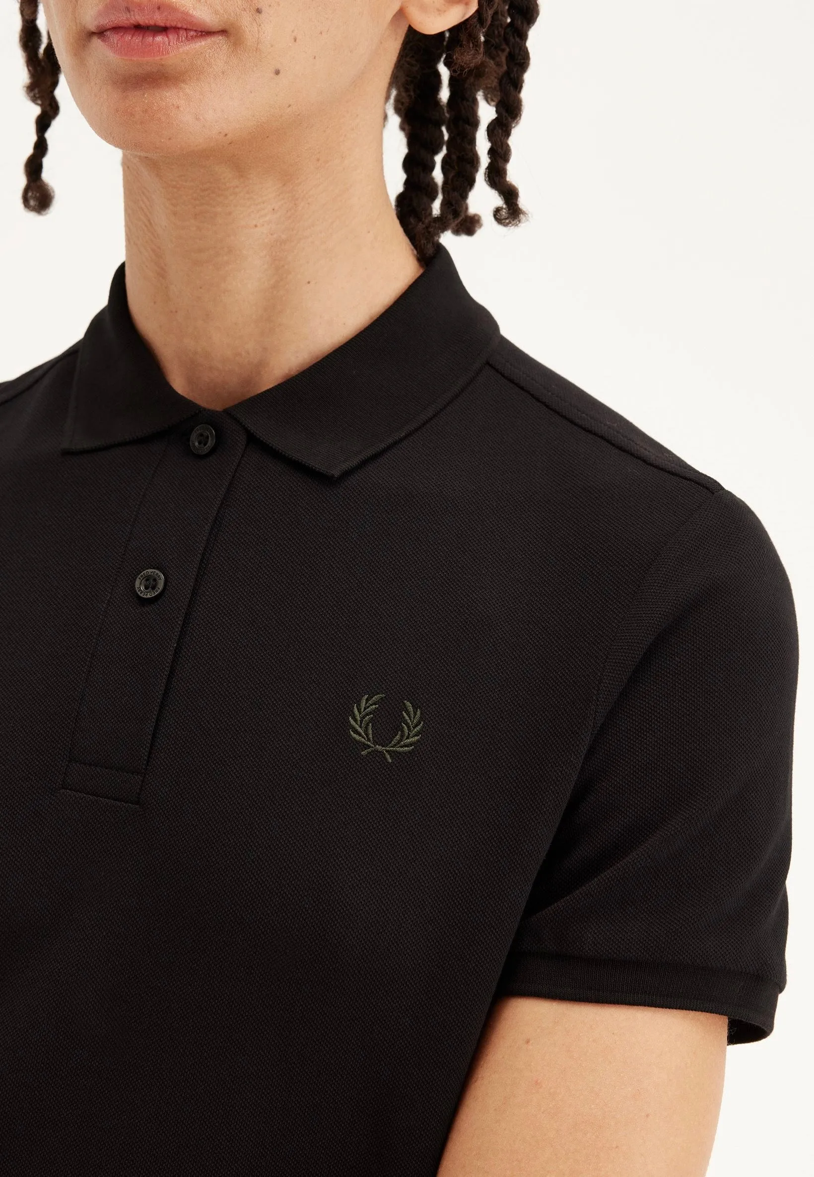 Collared Style Fred Perry - The Fred Perry Black/Court Green - Dress