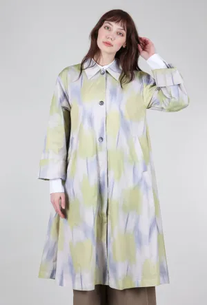 Ikat Tulip Coat, Lavender Multi Last