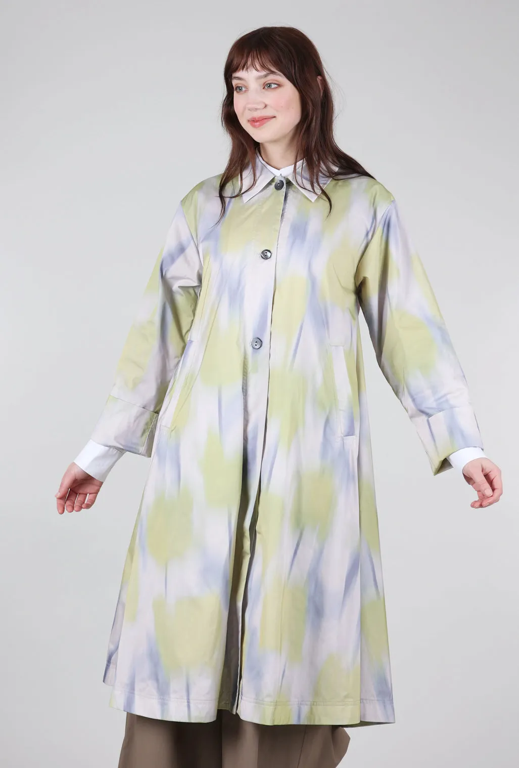 Colorful choice Ikat Tulip Coat, Lavender Multi