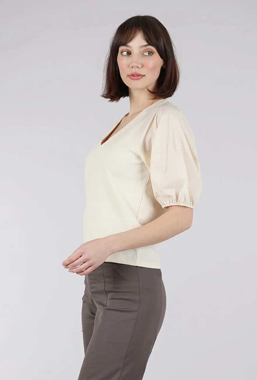 Combo Cottons Top, Cream Effortless Style