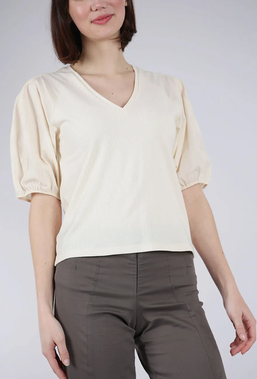 Combo Cottons Top, Cream Effortless Style