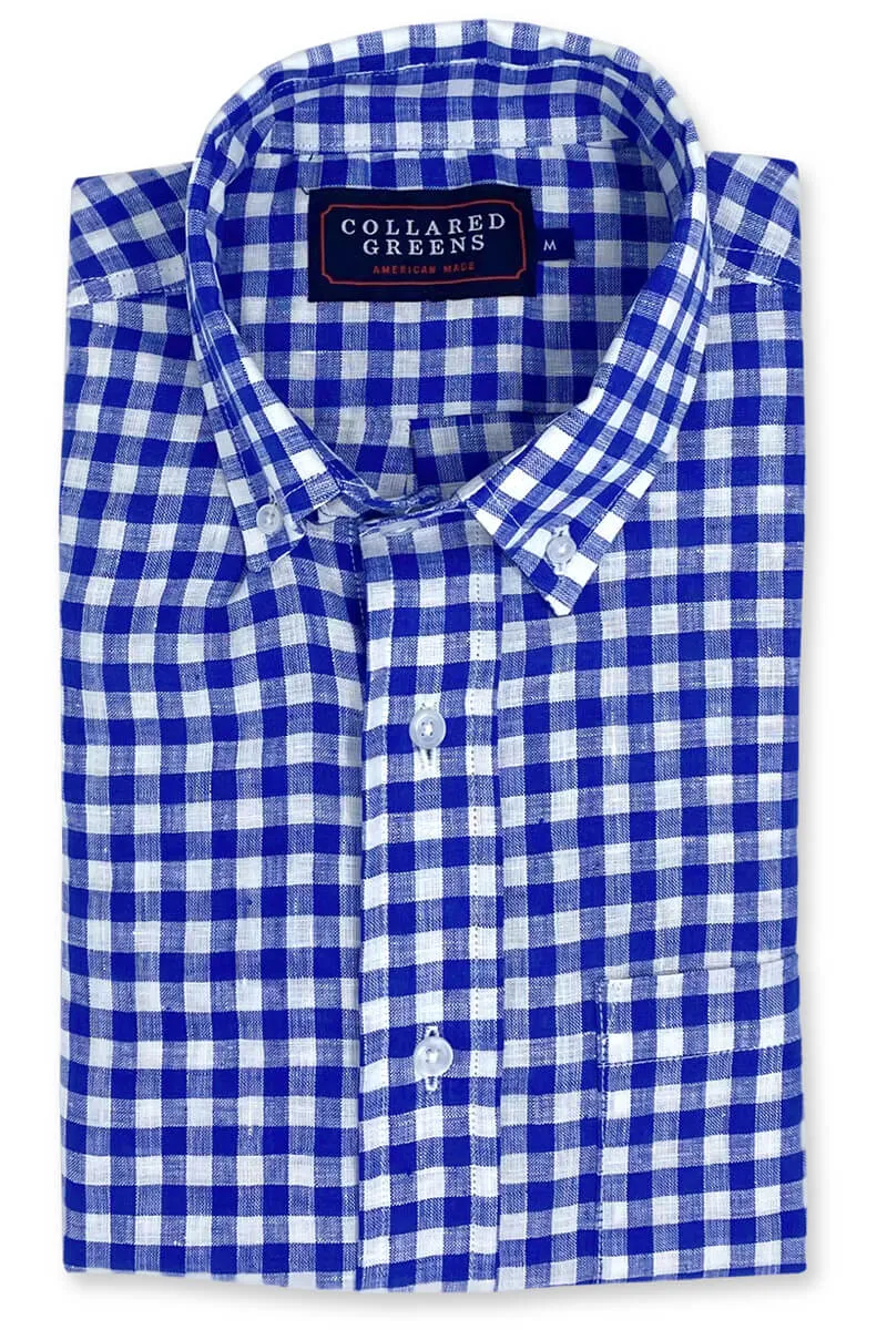 Comfortable Casual Vinton: Brookline Button Down Shirt - Dark Blue