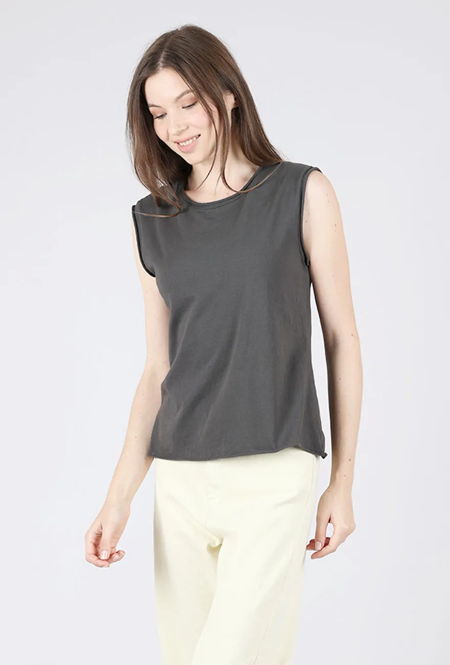 Comfortable Fabric Barre Top, Graphite