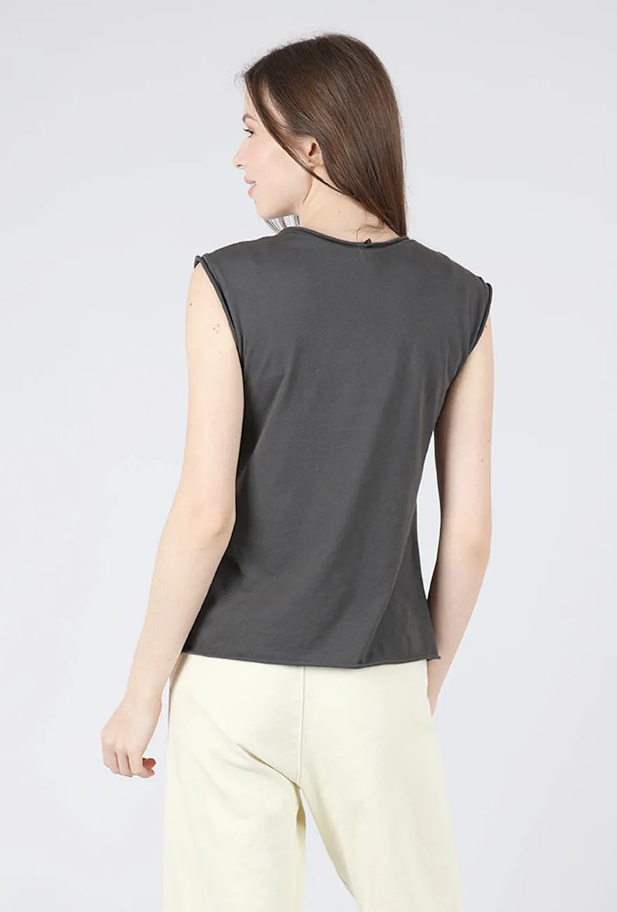 Comfortable Fabric Barre Top, Graphite