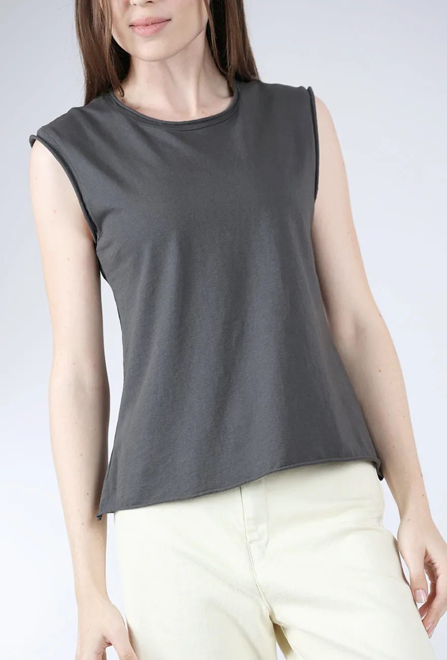 Comfortable Fabric Barre Top, Graphite