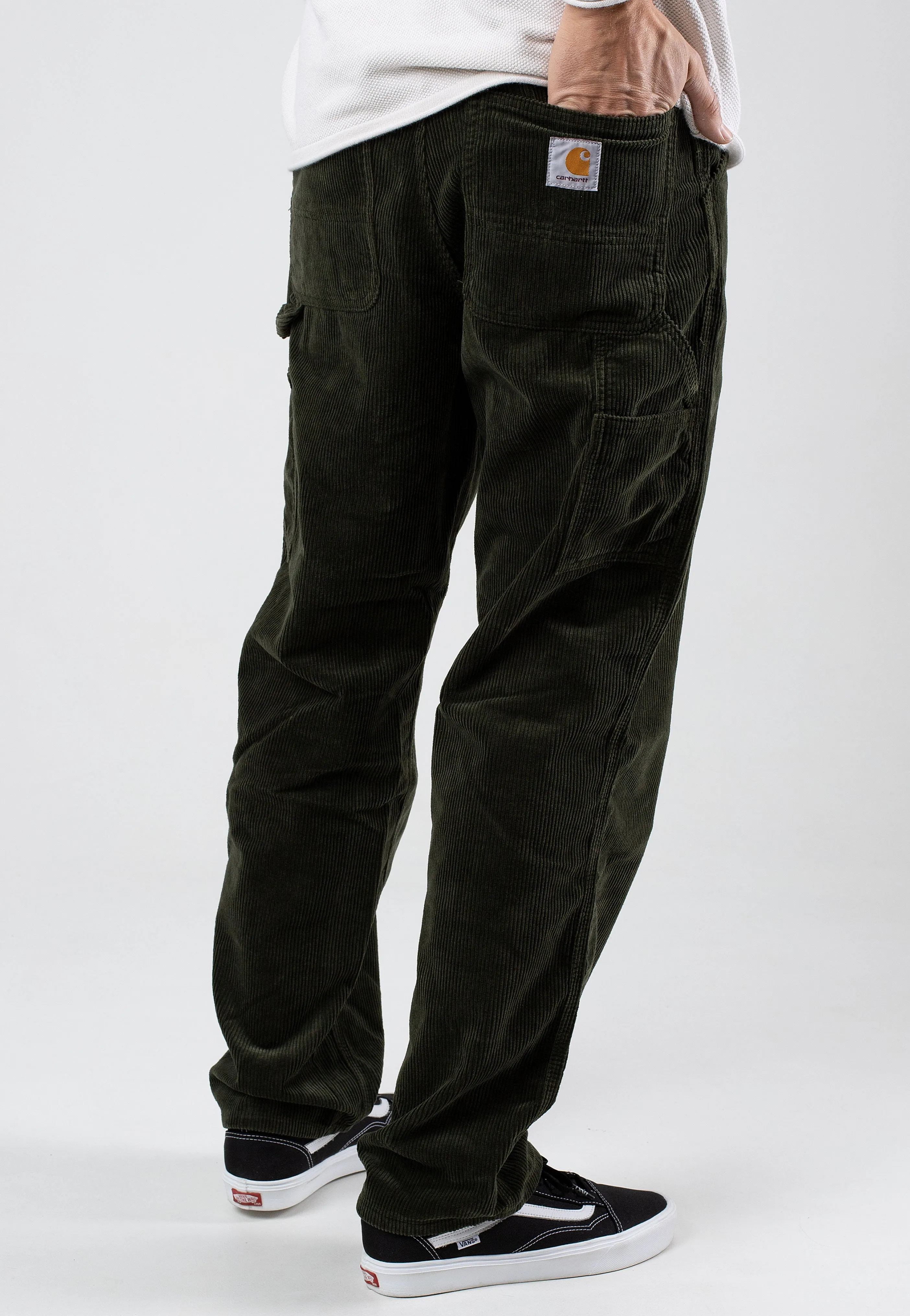Comfortable Fabric Carhartt WIP - Single Knee Rinsed Plant - Pants
