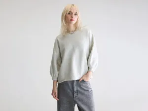 Hiking Essential Satin Lining Vicske crewneck sweatshirt (252 / W / NUAGE)