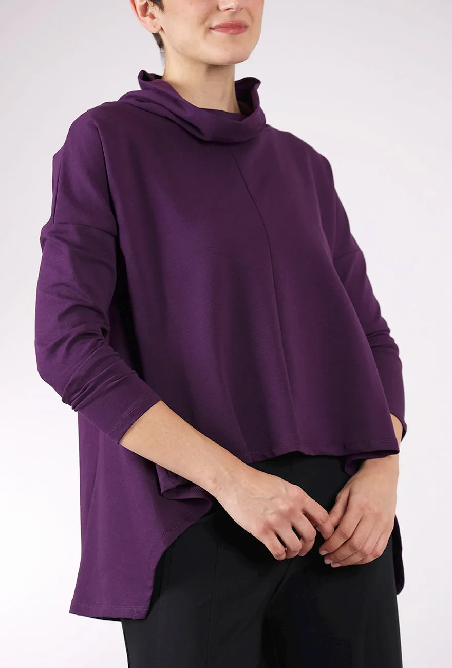 Comfy Design Francesca Top, Grape