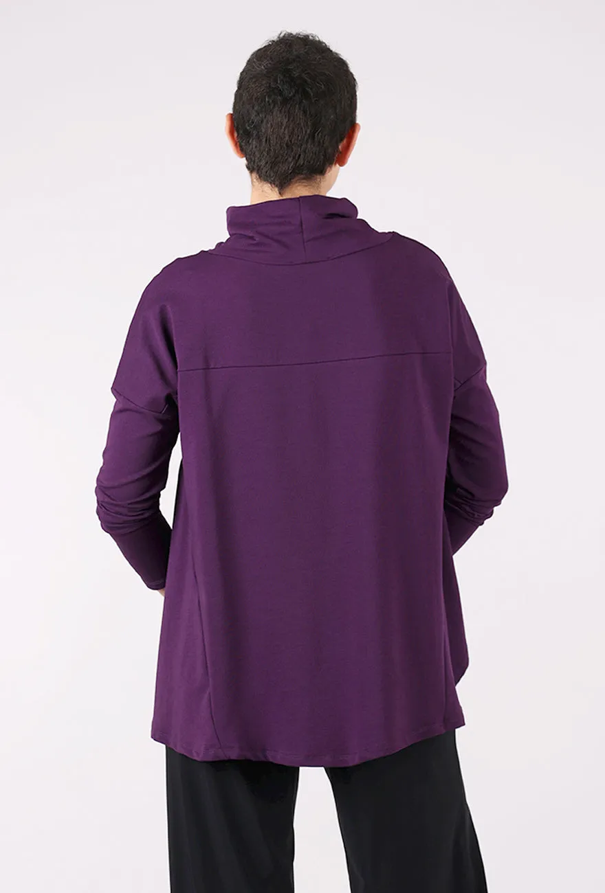 Comfy Design Francesca Top, Grape
