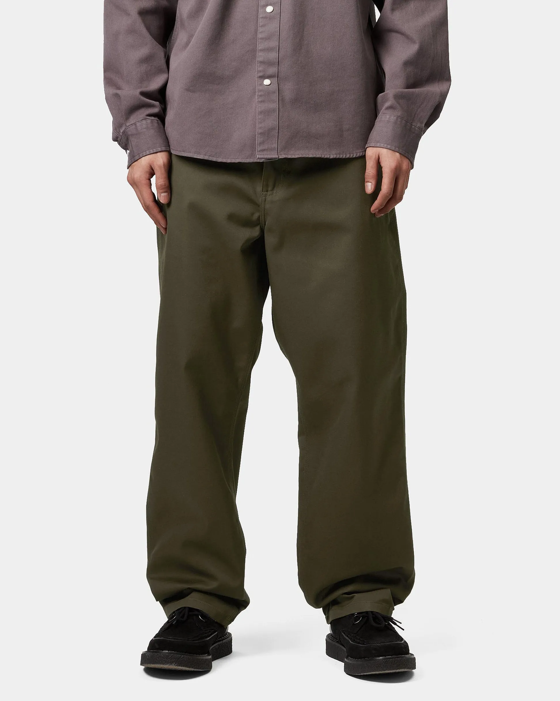 Carhartt WIP Simple Pant Loose Fit Trousers - Turtle Rinsed | Carhartt WIP Chinos & Non-Denim Pants | JEANSTORE