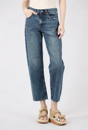 Straight Leg Quick Wash Lexi Mid Rise Bowed Straight, Artisan