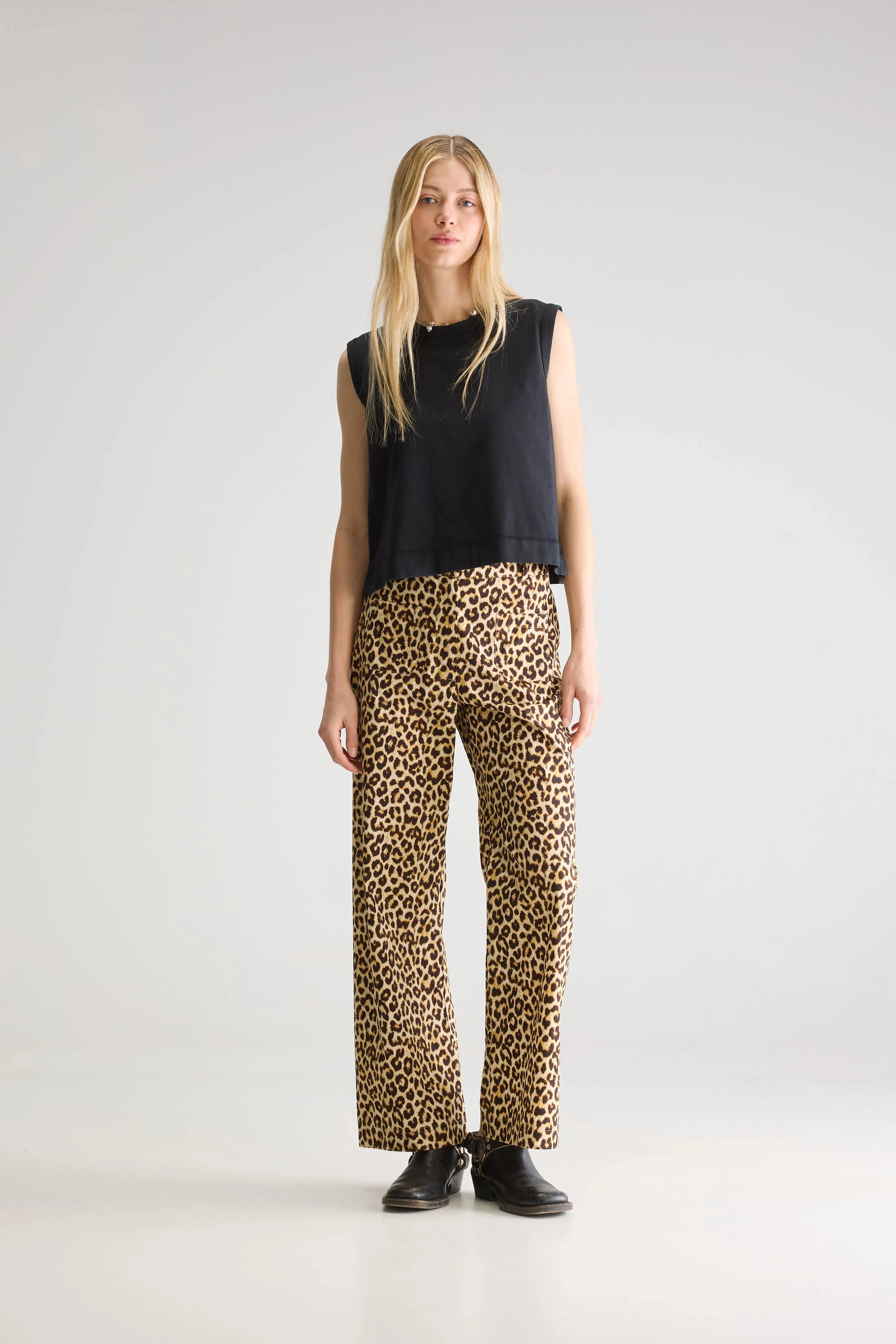 Comfy Waist Vivia leopard trousers (251 / W / DISPLAY J)