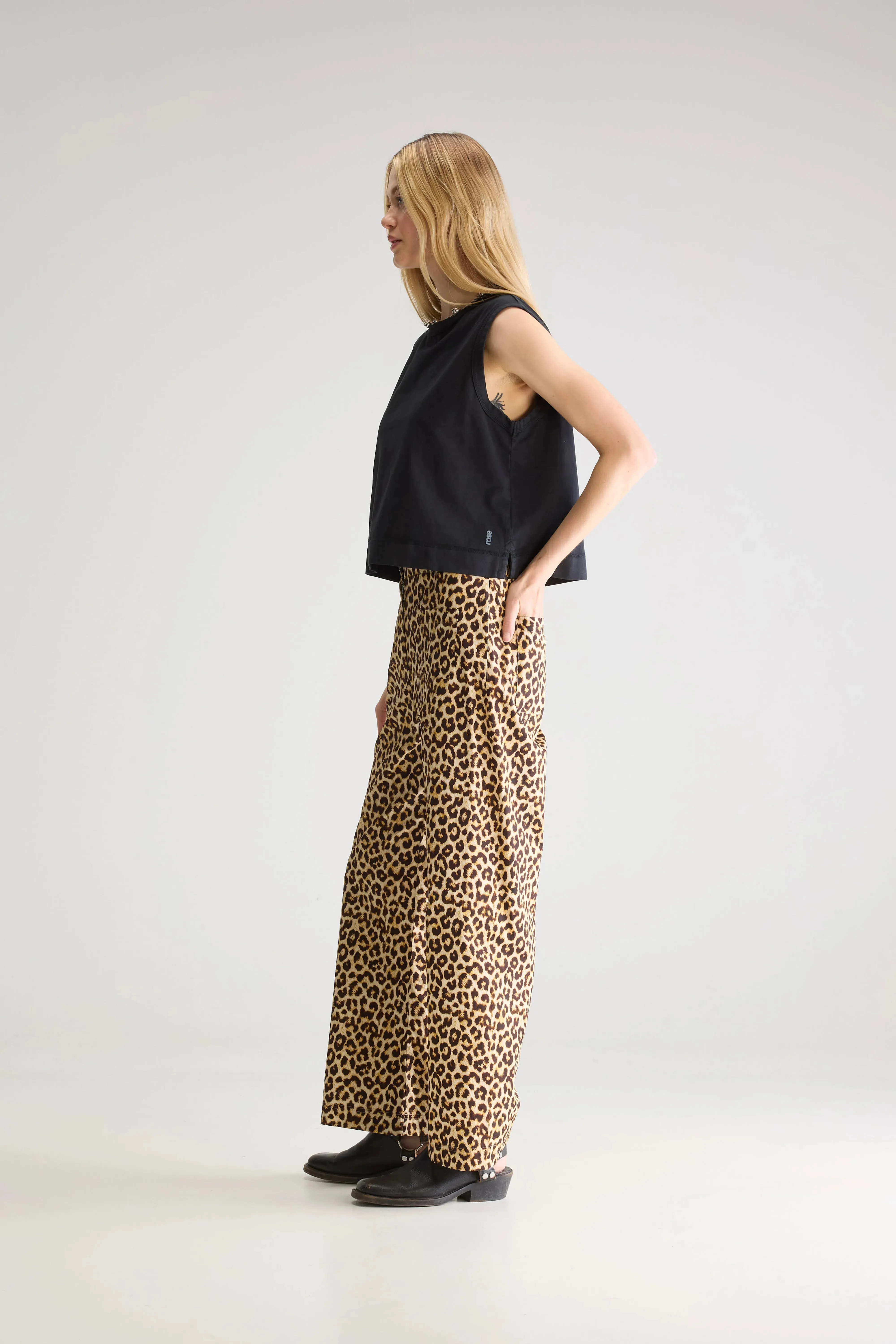 Comfy Waist Vivia leopard trousers (251 / W / DISPLAY J)